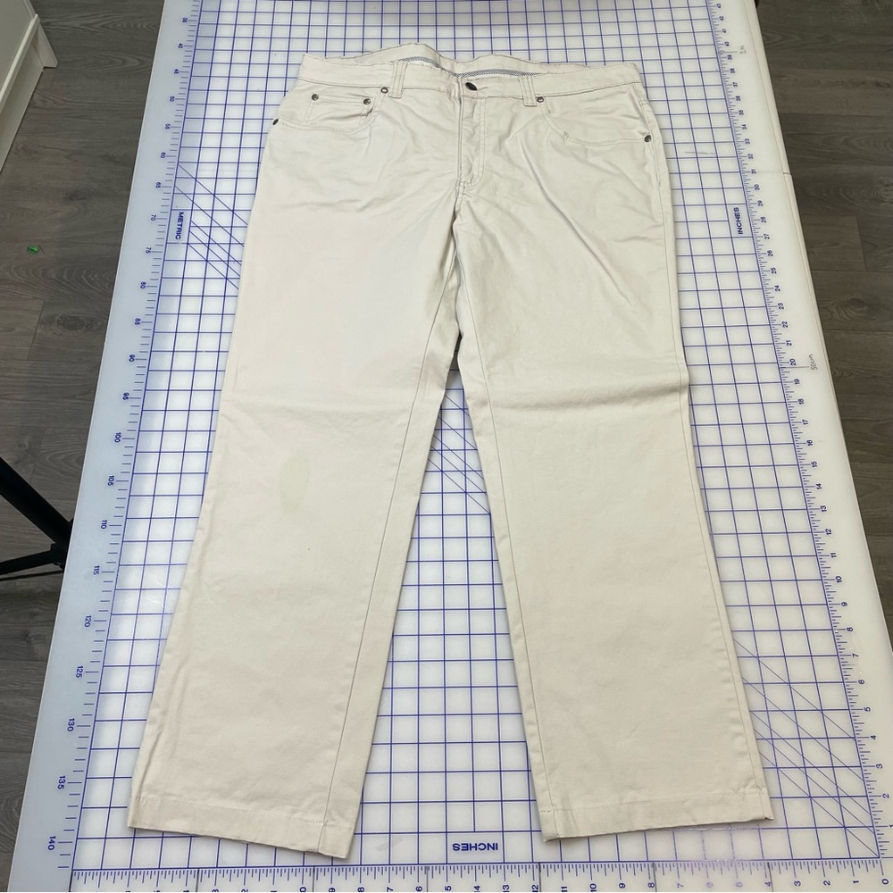 Men's Classic‎ Straight Leg Dress Pants - Cream